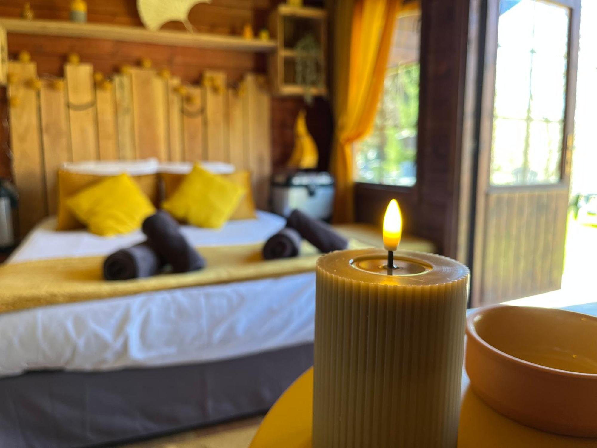 "Le Maloya" Chalets Independants -Chambre Balneo - Relais Motards 拉科讷 外观 照片